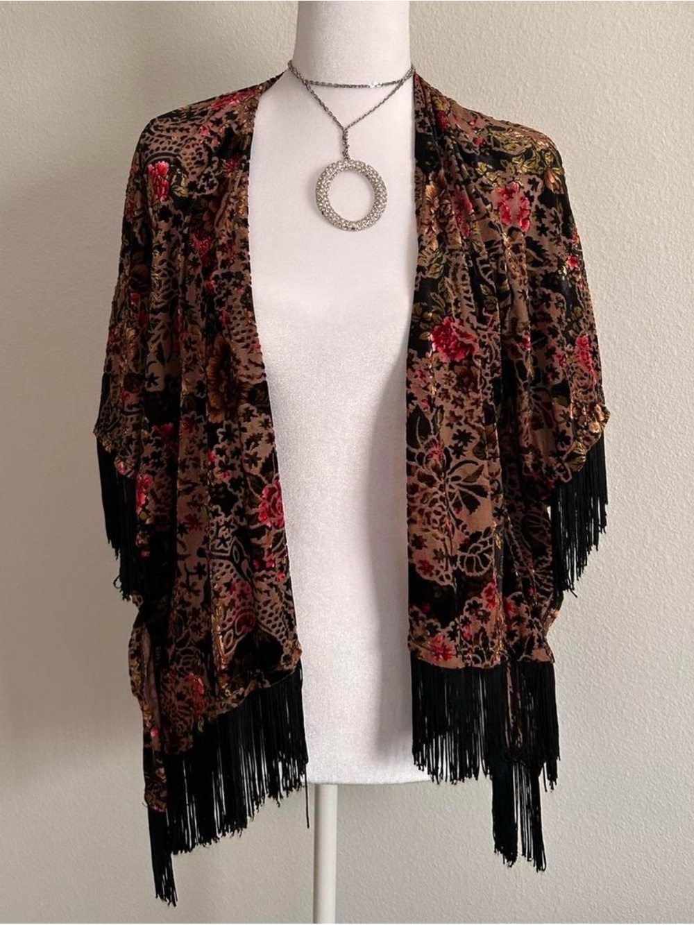 floral vintage kimono shawl cardigan